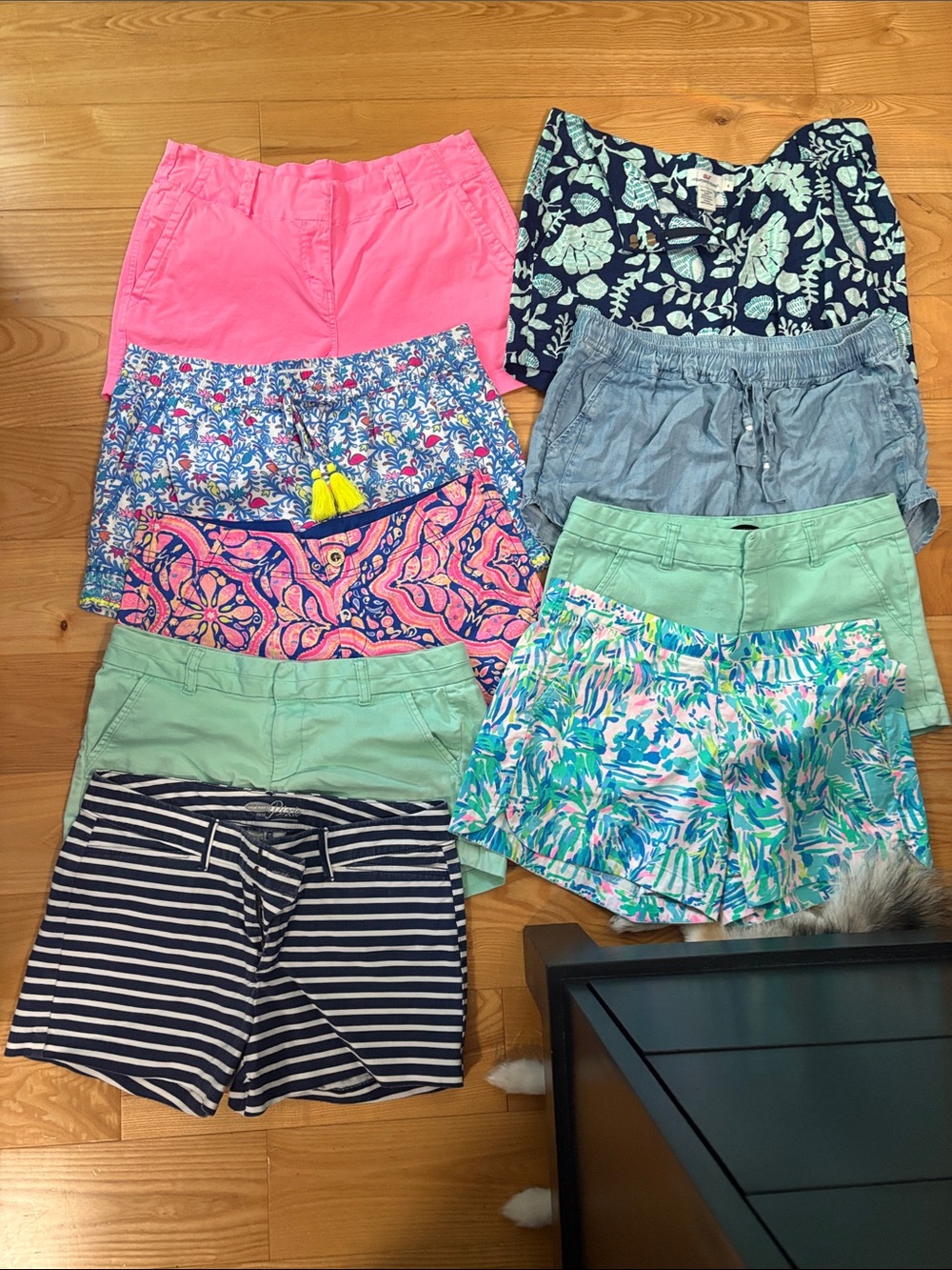 Lilly Pulitzer Women's Shorts - Pink, Navy, Blue & Multicolor Prints